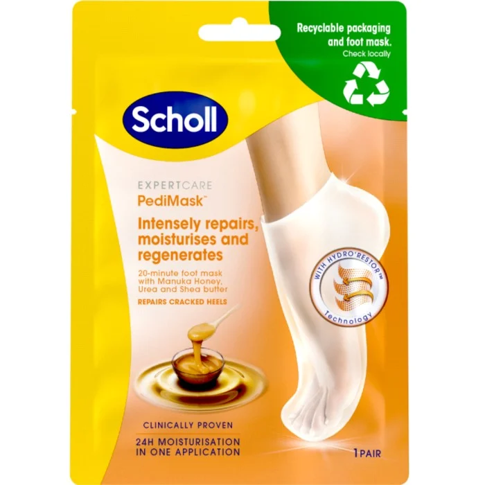 Scholl PediMask Manuka Honey Foot Mask 1 Pair
