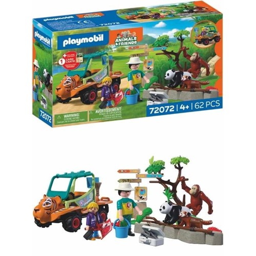 PLAYMOBIL - Zoo: Zookeeper with Vehicle (72072)