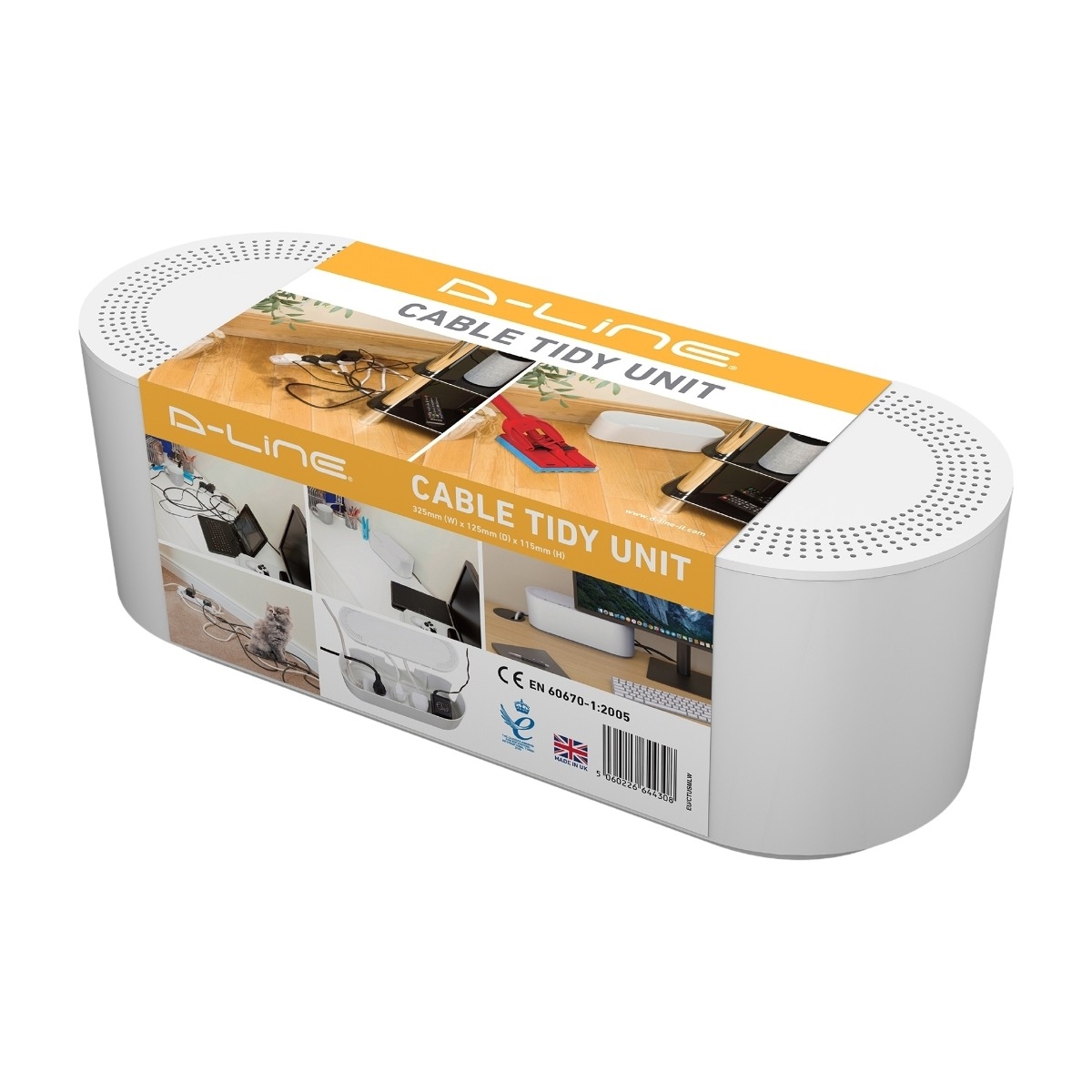 D-Line kabelbox Small, vit
