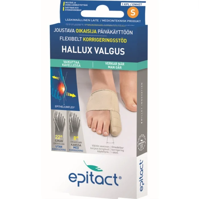 EPITACT Hallux Valgus Flexibelt Korrigeringsstöd Small, 1 st