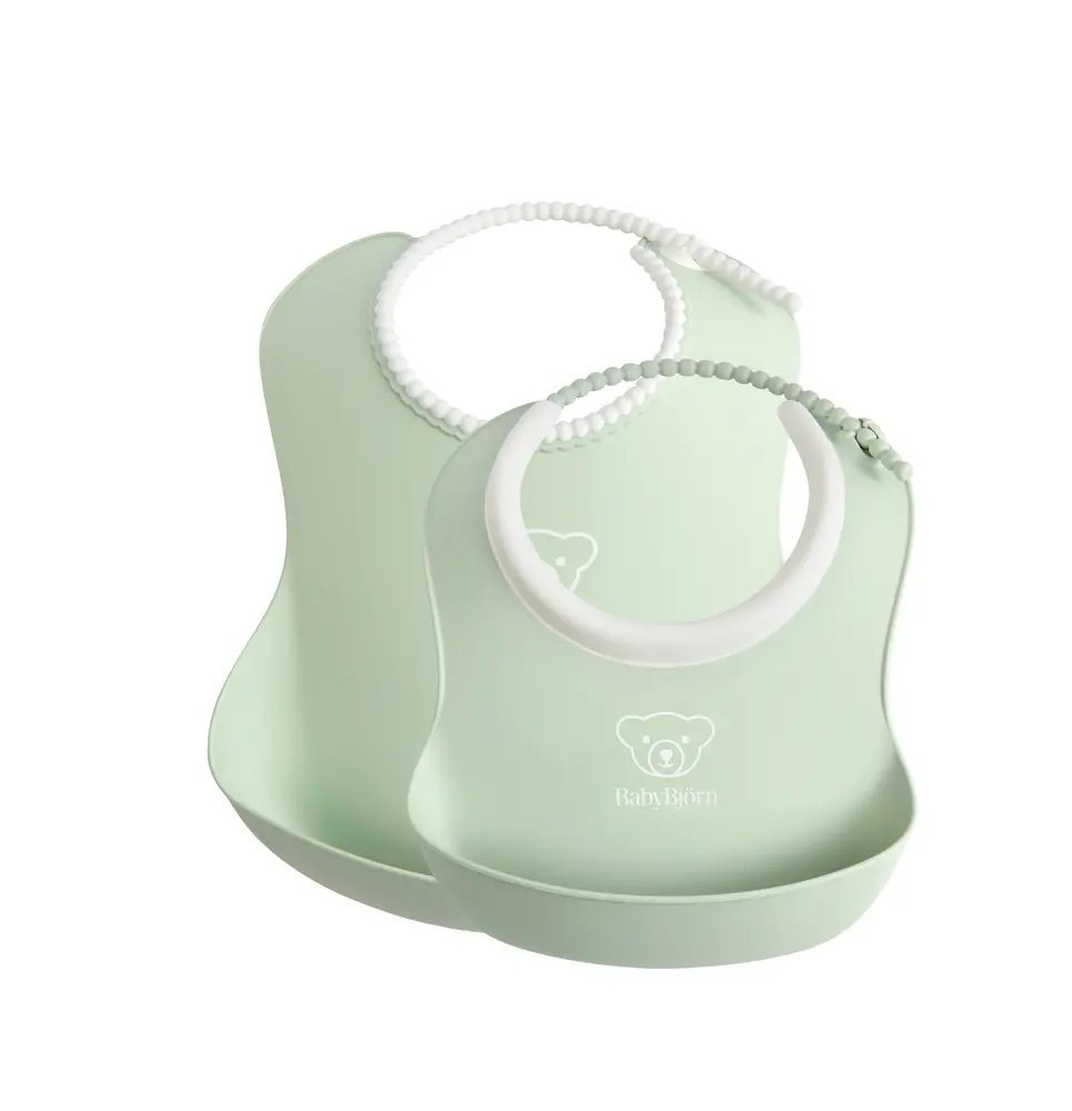 BabyBjörn Haklappsset 2-pack Blekgrön, bild 2