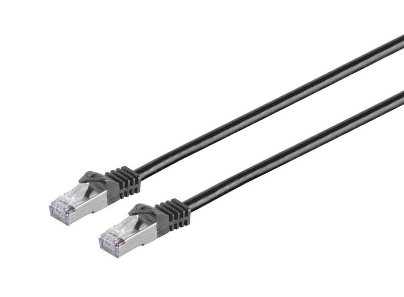 Nätverkskabel skärmad Cat7 S/FTP, MicroConnect, LSZH, 5 meter - Svart, bild 3