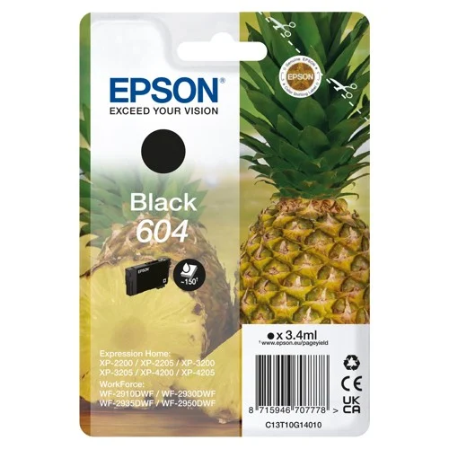 Epson T604, svart bläckpatron