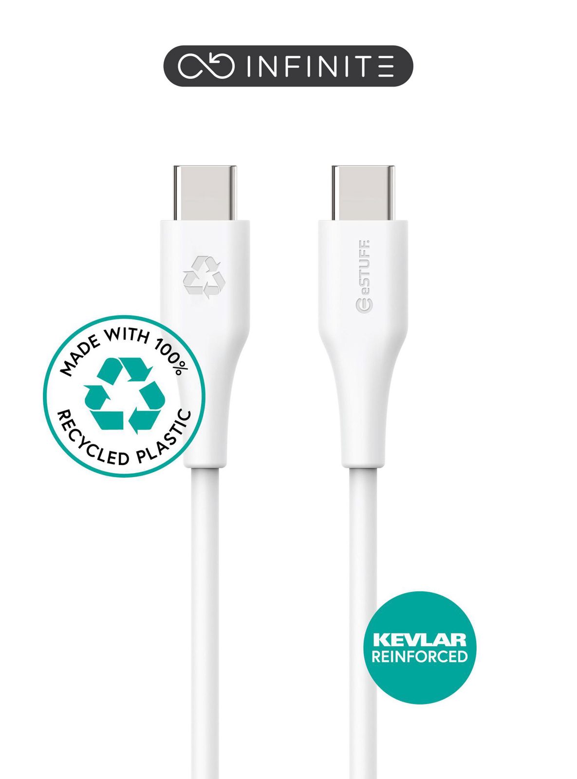 Infinite USB-C - C Cable White, bild 3