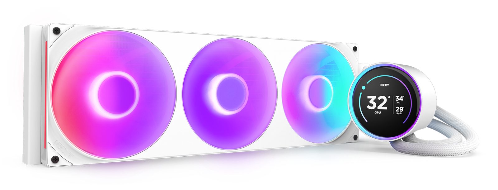 NZXT Kraken Elite RGB V2 420 Vit, bild 4