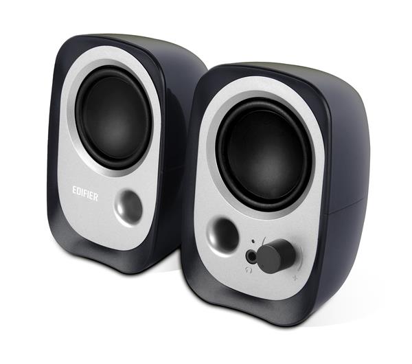 Edifier R12U, 2x2W RMS, aktiva högtalare, strömförsörjning via USB - Svart, bild 4