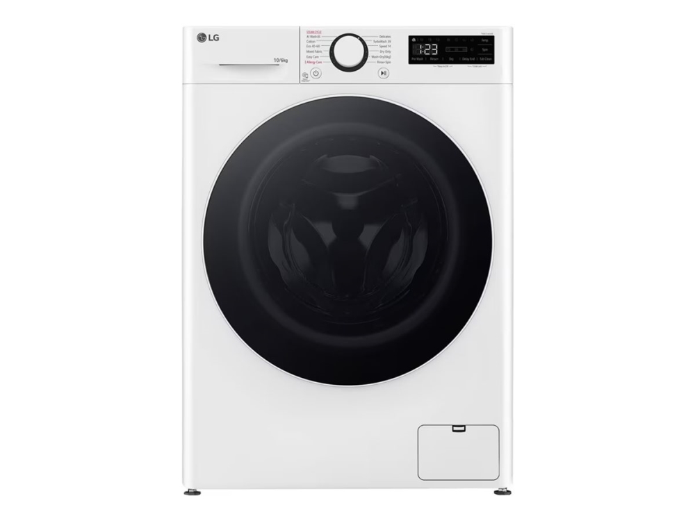 LG Serie R5 F4DR510S0W - Tvättmaskin/torktumlare - bredd: 60 cm - djup: 62 cm - höjd: 85 cm - frontmatad - 10,5 kg - 1400 rpm - vit