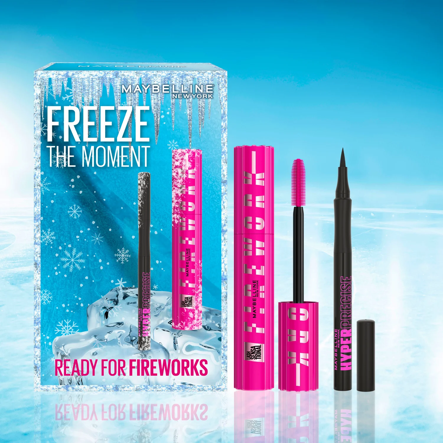 Maybelline Ready For Fireworks Lash Sensational Firework Mascara & Hyper Precise Liquid Eyeliner 1 pcs