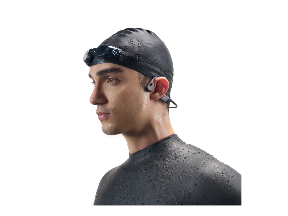SHOKZ OpenSwim Pro nackbandshörlurar, grå, bild 4