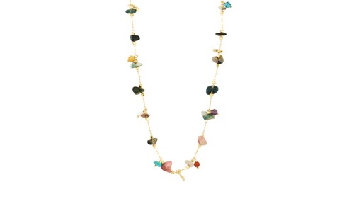 PILGRIM - HERE Necklace - Gold-Plated/Multi - 38 cm + 9 cm Extension, bild 3