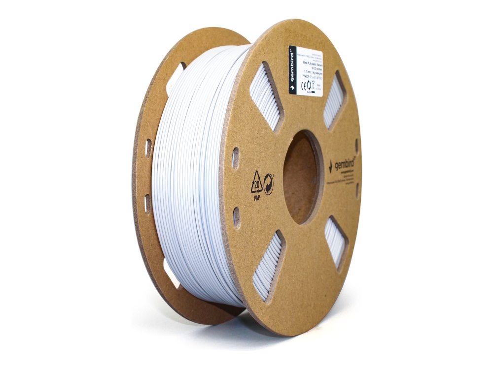 Gembird - Skiffergrå matt - 1 kg - 340 m - färglåda - PLA-fiber (3D)