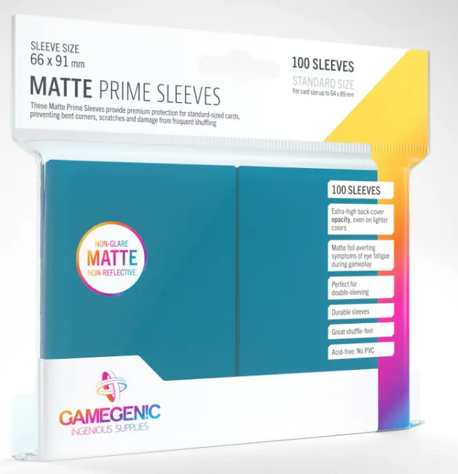 Gamegenic Matte Prime Sleeves Blue (100 st), bild 5