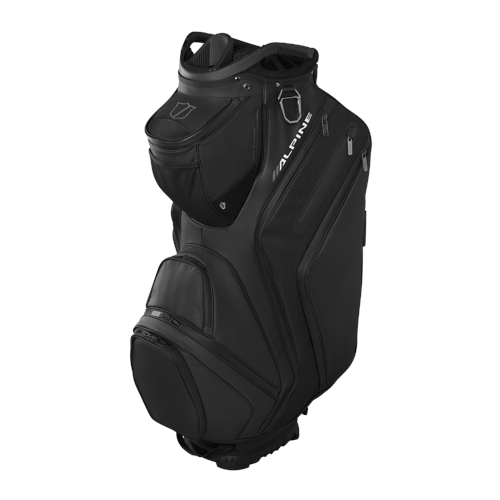 Wilson - Alpine Cart Bag Svart – Rymlig och funktionell golfbag för golfvagn