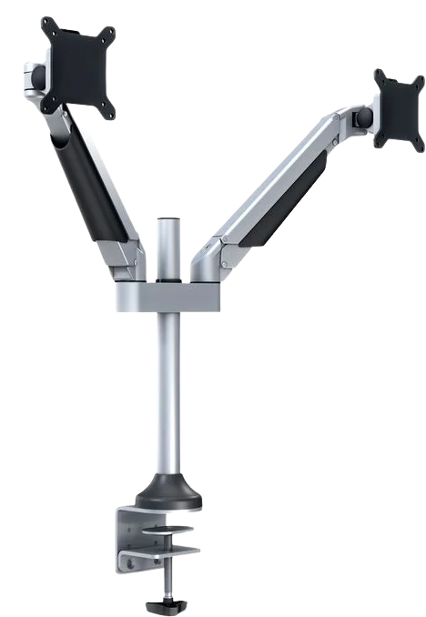 M VESA Gas Lift Arm Dual Silver