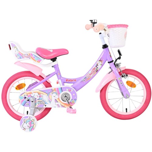 Volare - Children's Bicycle 14" - Unicorn Purple (61479)