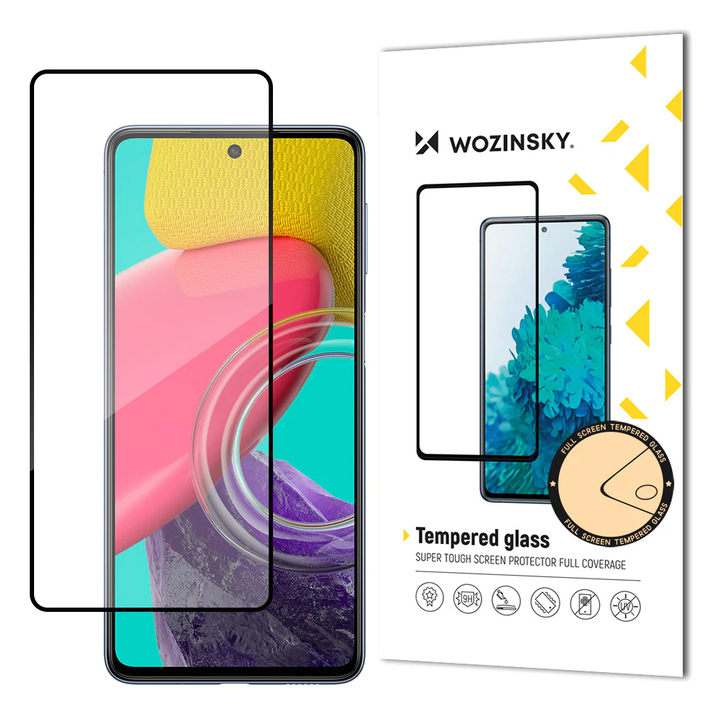 Wozinsky Härdat glas med full limning för Samsung Galaxy M53 5G