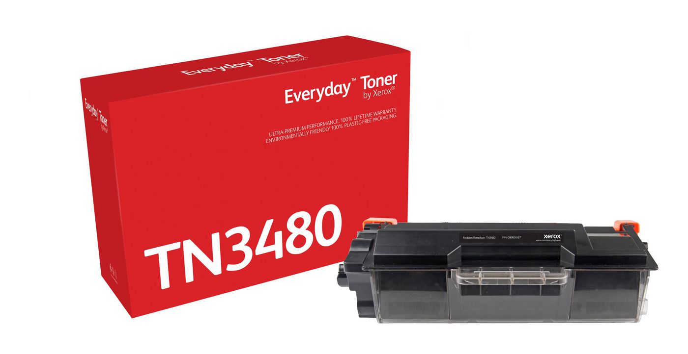 Xerox svart tonerkassett Brother TN-3480, bild 2