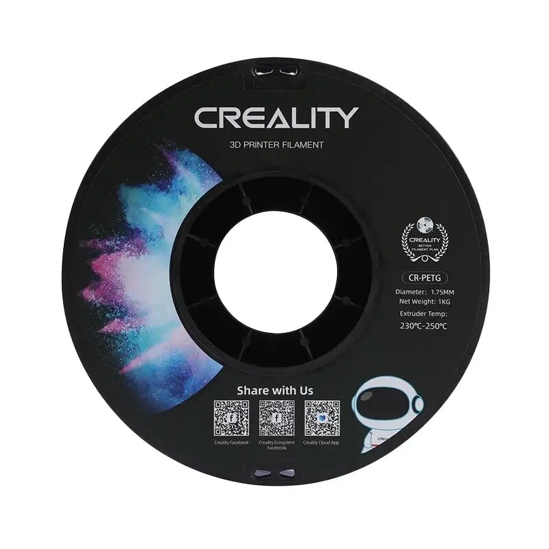 Creality CR-PETG 3D-skrivarfilament 1,75 mm 1 kg transparent, bild 3