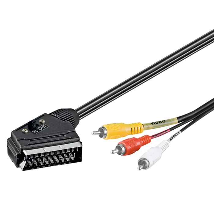 Scart till RCA-adapterkabel 2 m