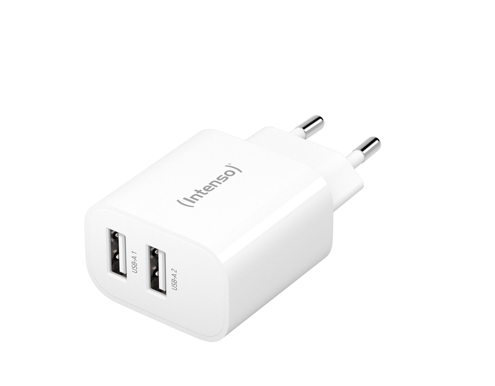 Väggladdare Intenso Power Adapter 230V till 2xUSB-A, 24W - Vit, bild 3