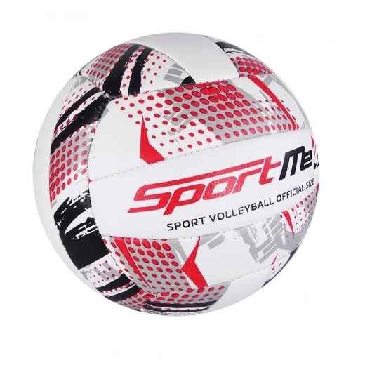 SportME Volleyboll vit / röd / svart
