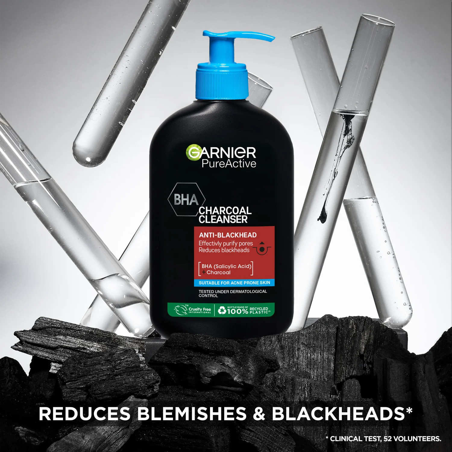 Garnier SkinActive PureActive Charcoal Cleanser 250 ml, bild 5