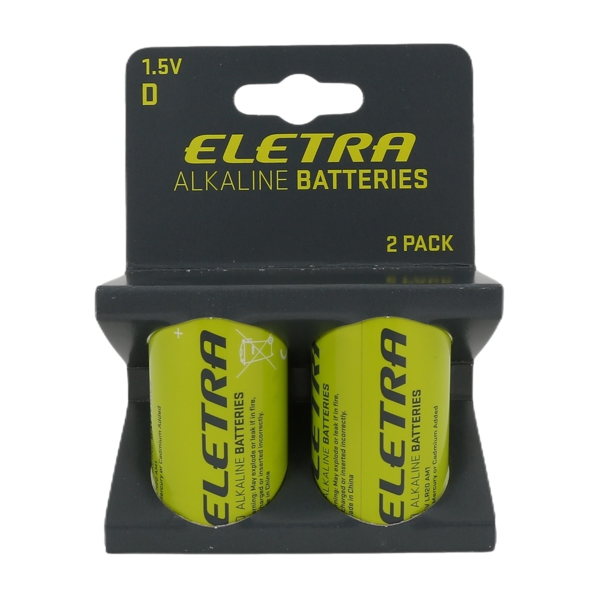 Eletra EA2D23 D-batterier, 2 st