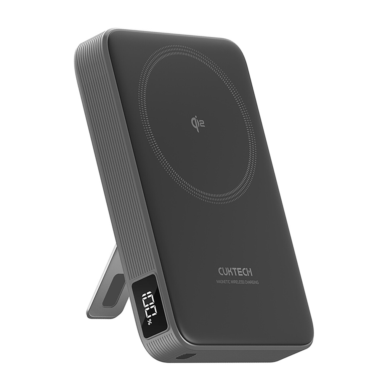Cuktech WPB100 10 000 mAh Qi2 magnetisk powerbank 30 W med stativ – svart, bild 2