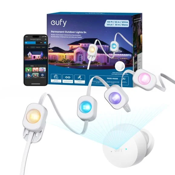 eufy – Utomhus Light-strip S4, 30m LED, RGB+Vitt, Radar, Matter Kompatibel, bild 5