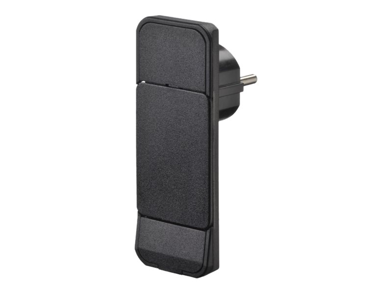 BACHMANN 933.008 smartplugg, platt Schuko-stickpropp, svart