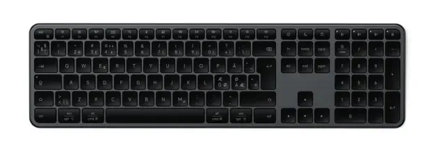 Satechi EX3 Slim Wireless Keyboard Nordic Layout - Space Black