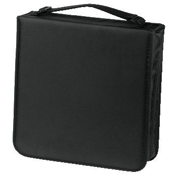 Hama CD Wallet Nylon 208, black, 208 diskar, Svart, Nylon, 345 mm, 320 mm, 90 mm