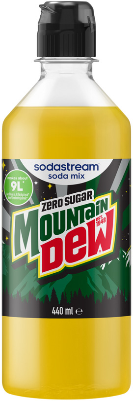 SodaStream Mountain Dew Zero Sugar smaksirap, 440 ml