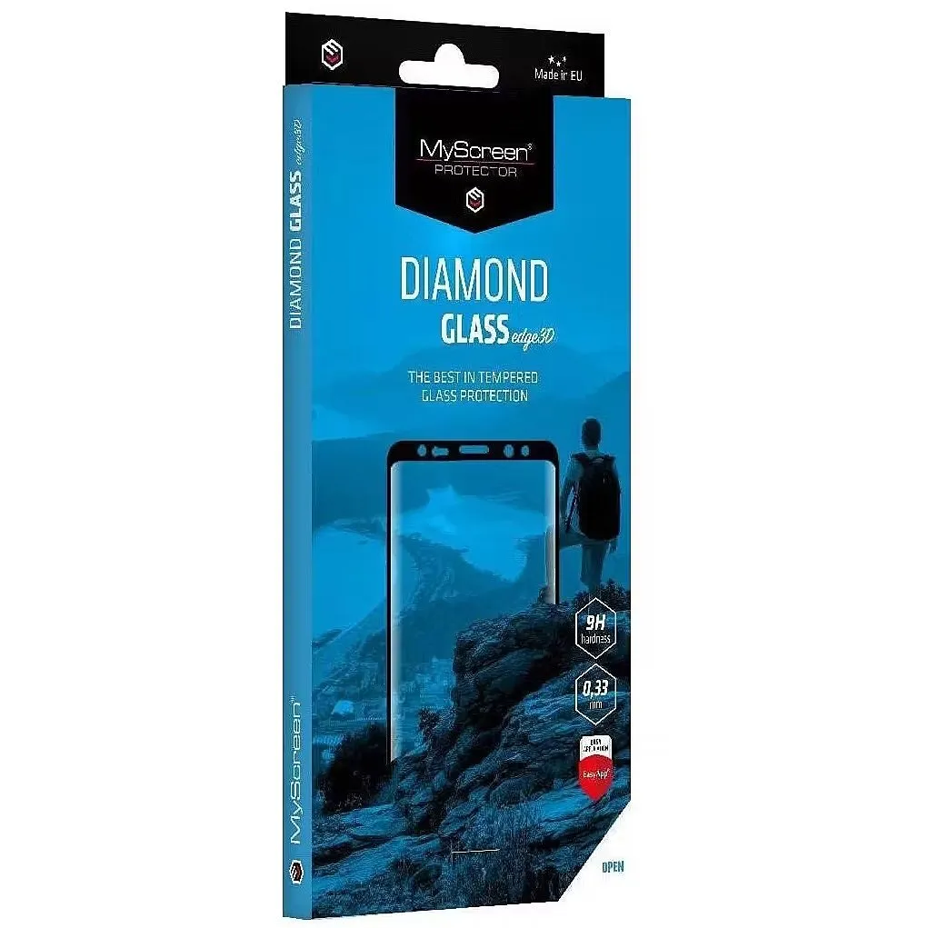 MyScreen Diamond Glass Edge 3D skyddsglas för Xiaomi POCO X7, svart