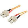 Deltaco Fiberkablage SC - SC, duplex, multimode 1m, bild 2