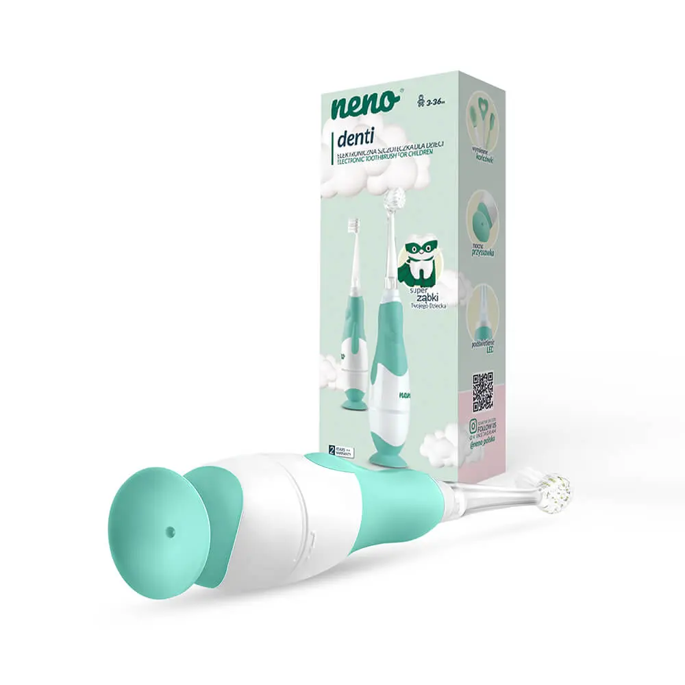 Neno eltandborste Denti 3 mån+, mintgrön, bild 2