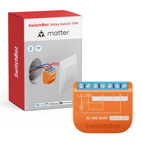 SwitchBot Relay Switch 1PM – Smart relä med energimätning
