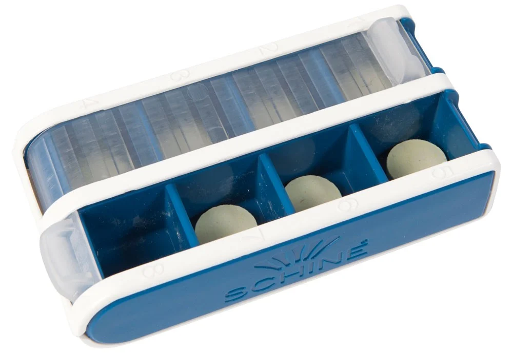 Schine Pill Box S, blå, 1 st