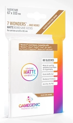 Matte 7 Wonders Sleeves 67x103 mm