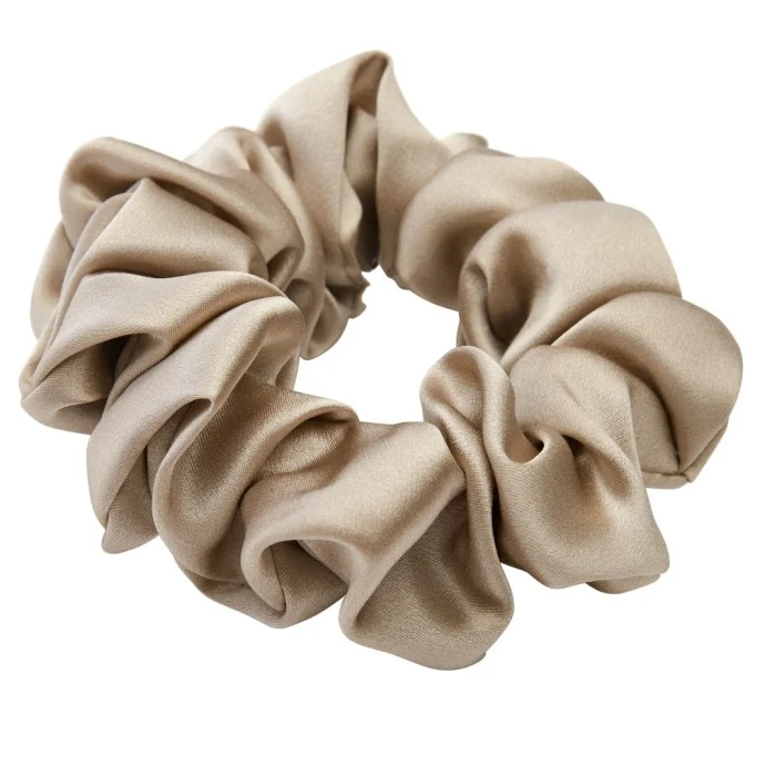 Lenoites Mulberry Silk Scrunchie Antique Gold 1 pcs, bild 2