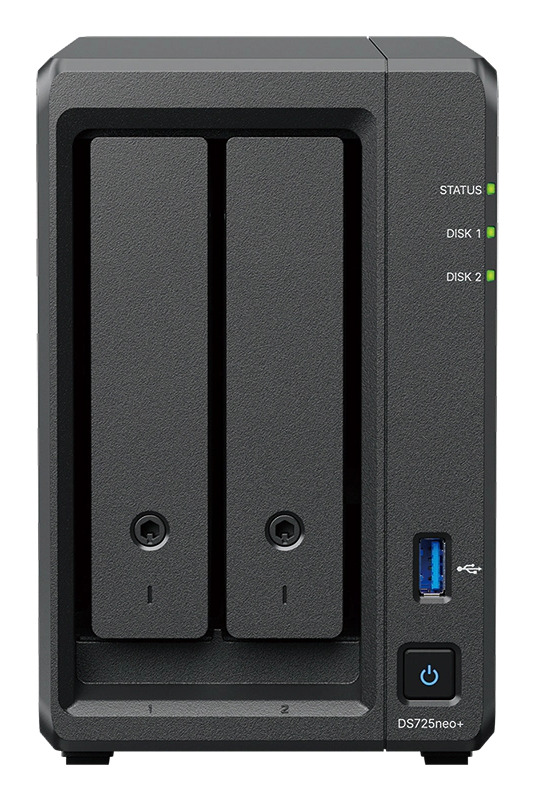 Synology Disk Station DS725neo+ - NAS-server - RAID JBOD, 0, 1, 5, 6, 10 - RAM 4 GB - 2.5 Gigabit Ethernet - iSCSI support, bild 4