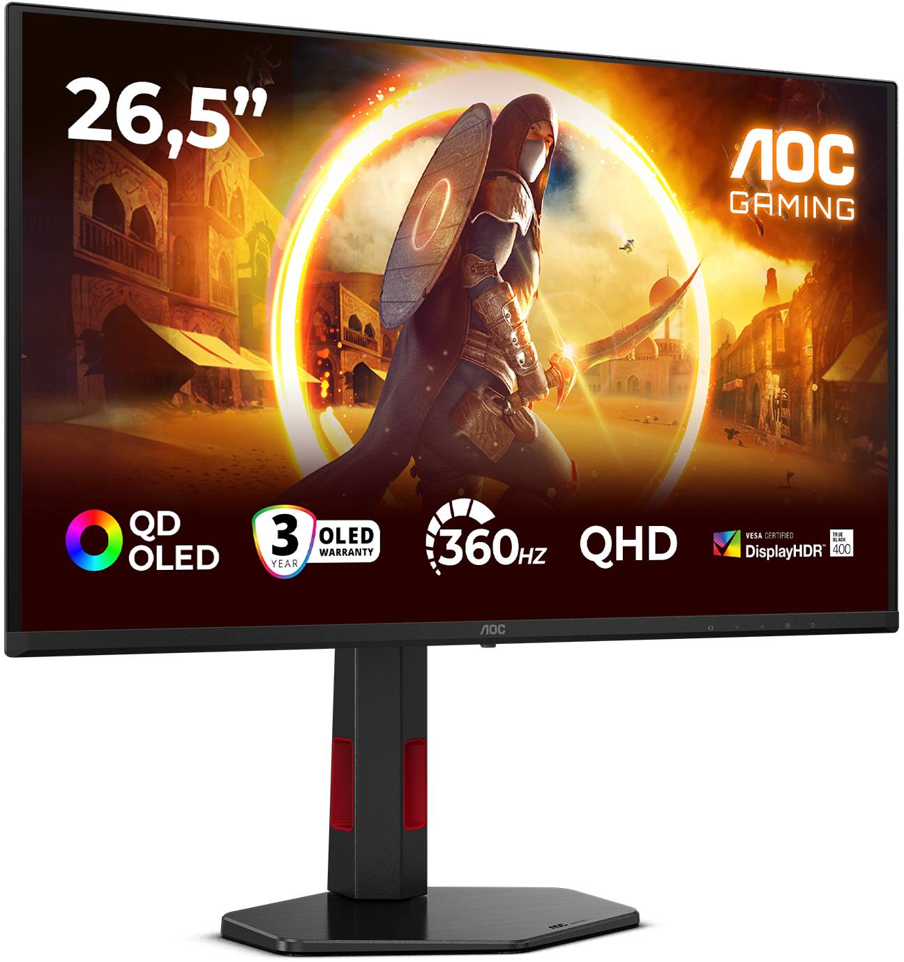 AOC Q27G4SDR / 27" / 2560x1440 / QD-OLED / 360Hz / 0,03 ms / HDR400 / 2x HDMI,DP, bild 4