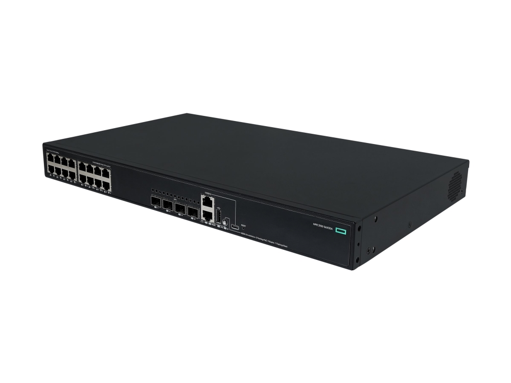 HPE Networking Comware 2150 16p 10M/100M/1G PoE+ 4p SFP+ 1G/10G 248W - Switch - L3 - Administrerad - 16 x 10/100/1000Base-T (PoE+) + 4 x 1 Gigabit/10 Gigabit SFP+ (upplänk/stackning) - rackmonterbar - PoE+ (248 W)