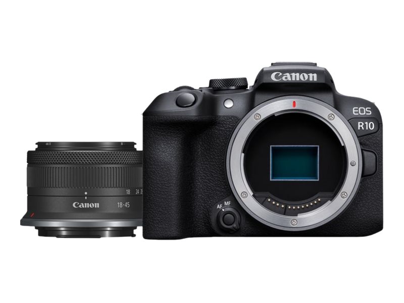 Canon Eos R10 Kit med Rf-S 18-45 mm Is Stm, svart