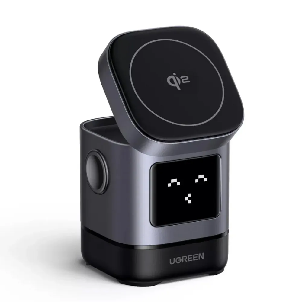 UGREEN Uno 2-in-1 Qi2 Trådlös Laddare 15W