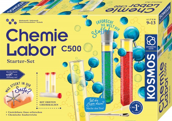 Kosmos Chemie labor C 500, Experimentsats, Kemi, 9 År, Multifärg