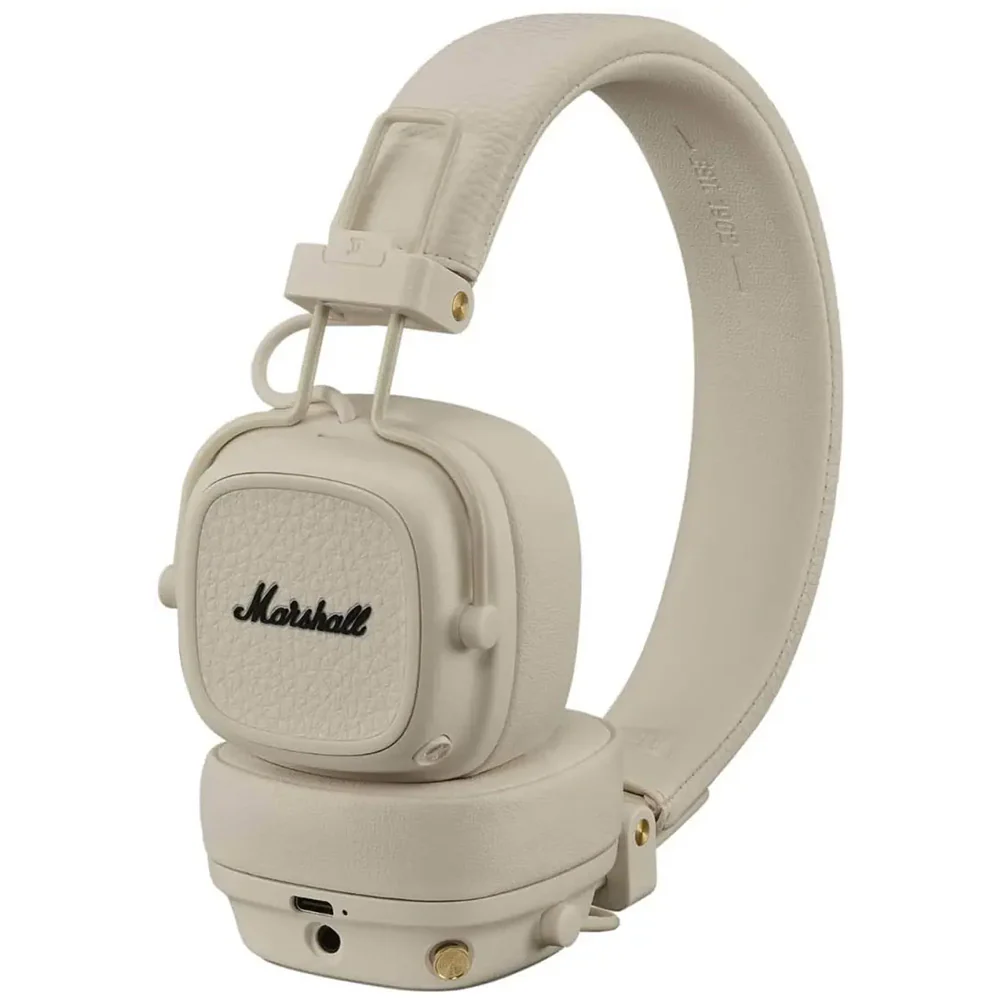 Marshall Major V trådlösa on-ear-hörlurar Cream