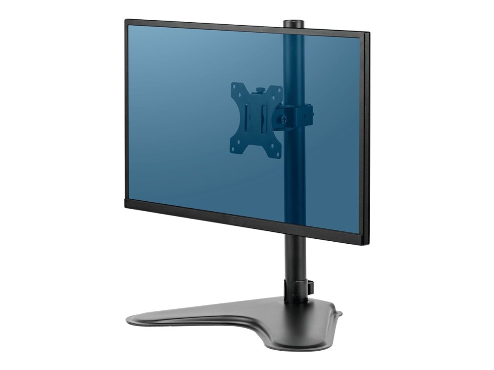 Fellowes Professional Series Single Freestanding Monitor Arm - Monteringssats - för Bildskärm - plast, aluminium, stål - svart - skärmstorlek: upp till 32 tum - disk-monteringsbar