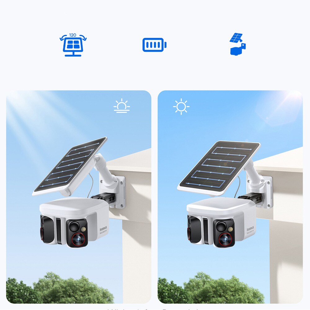 Baseus Security X1 Pro Dual övervakningskamera med solcellsladdning / utomhuskamera, bild 4