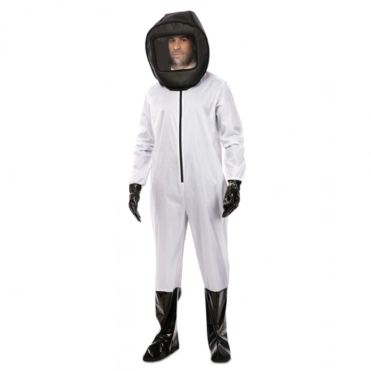 Maskeraddräkt - White Hazmat Suit